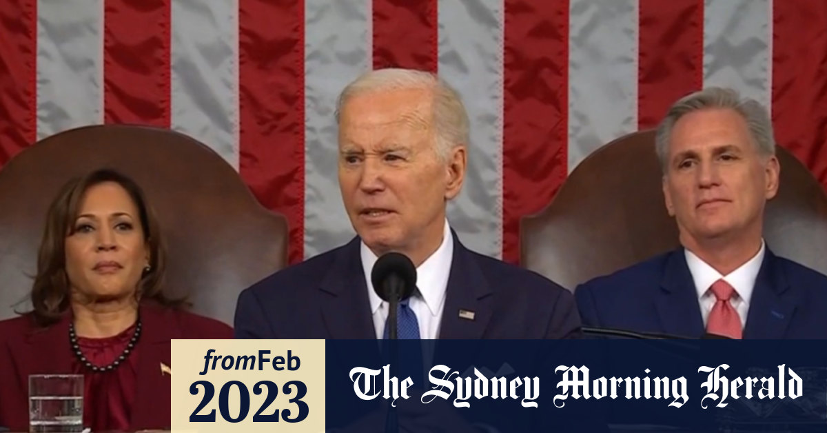 Video Joe Biden stares down hecklers in State of the Union address